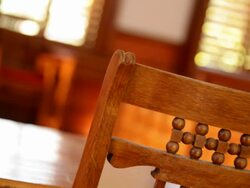 Courtroom Details Stock Footage