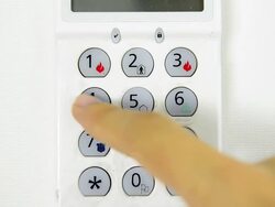 Arming Security System Stock Footage