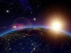 Sunrise over North America Stock Footage