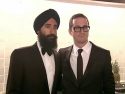 Waris Ahluwalia and Darren Aronofsky  Stock Footage