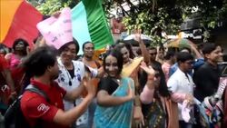 CLEAN : Rainbow March marks one year since gay sex decriminalisation in India News Clip