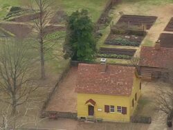 MS AERIAL View od house at field / North Carolina, United States Stock Footage
