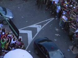 Pope Francis Celebrates Mass On Copacabana Beach Stock Footage