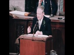 SYND 18 3 76 PRIME MINISTER OF REPUBLIC OF IRELAND ADDRESSING THE US CONGRESS IN WASHINGTON DC News Clip