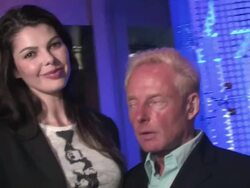 Elliot Mintz & Linda Taylor at Boa in West Hollywood 08/15/2011(Footage by WireImage Video/Getty Images Entertainment Video) Stock Footage