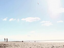 Beach Life, Kite Surfers Stock Footage