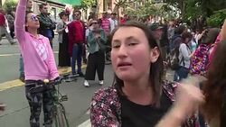 VOICED : Fuertes protestas en reapertura de plaza de toros de Bogota News Clip