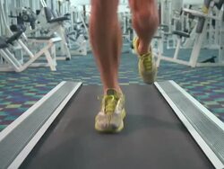 HD: On The Treadmill Stock Footage