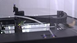 3D Printer printing a vase Stock Footage