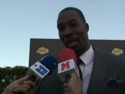 Dwight Howard glad to team up with Pau Gasol Stock Footage