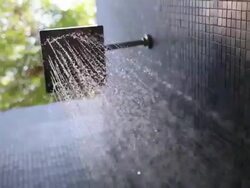HD: Rain Shower outdoor Stock Footage