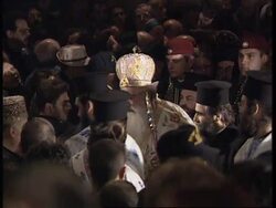 ISRAEL: JERUSALEM: GREEK ORTHODOX EASTER CEREMONY OF THE HOLY FIRE News Clip