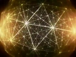 Golden globe of connections Stock Footage