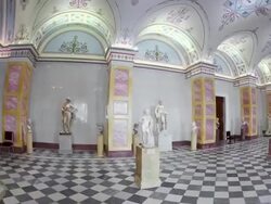 Hercules Room fisheye HL 1 Stock Footage