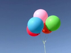 Air Helium Balloon (Decoration) Stock Footage