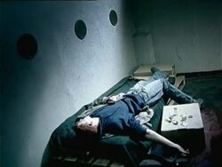 HA, MS, drug addict lying on bed, Ljubjana, Slovenia Stock Footage