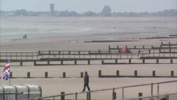 Dymchurch Beach - Group of migrants rescued from sinking inflatable boat in the English Channel News Clip