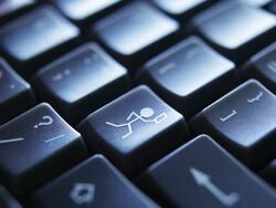 Keyboard messenger Stock Footage