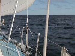 Sailing in the arctic ocean Stock Footage