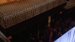 Ted Cruz behind stage in Indiana News Clip