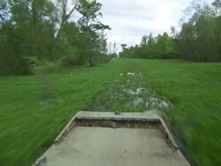 MS POV Airboat speeding on Atchafalaya Basin swamp / Atchafalaya Basin, Louisiana, United States Stock Footage