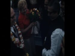 UPITN 1 12 74 PRIME MINISTER HORST SINDERMAN ARRIVES IN BANGLADESH News Clip
