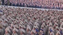 CLEAN : North Korea giant military parade to mark regimes 70th birthday News Clip