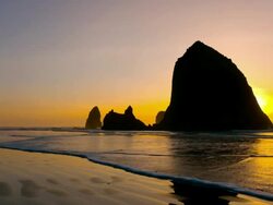 Canon Beach Stock Footage