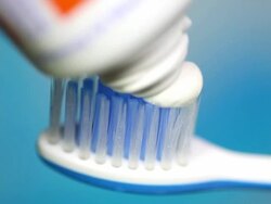 Toothbrush, close up Stock Footage