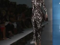 EVENT CAPSULE CHYRON: Reem Acra - Spring 2013 - Mercedes-Benz Fashion Week Stock Footage