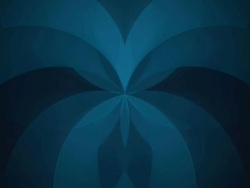Blue Fractal Flower Stock Footage