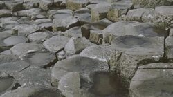 giant's causeway,Northern Ireland Stock Footage