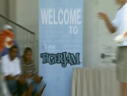 Tiger Jam X Golf Clinic Stock Footage