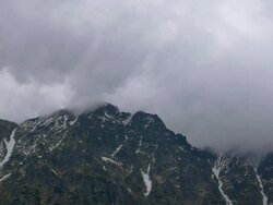 Tatra Mountain clouds Stock Footage