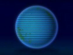 The planet turns digital. Stock Footage