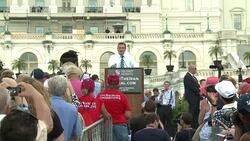 CLEAN : Trump and Cruz slam Iran nuclear deal at Washington rally News Clip