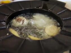 Tempura of vegetables. Stock Footage