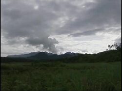 Mount Kelud volcano spitting out fresh clouds of smoke News Clip