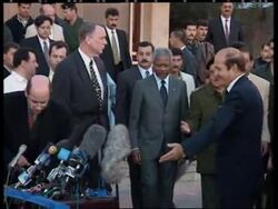 IRAQ: BAGHDAD: KOFI ANNAN ARRIVES IN IRAQ ON PEACE MISSION Instructional Video