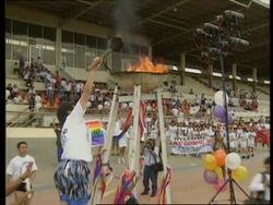PHILIPPINES: MANILA: 1ST GAY OLYMPICS OPEN News Clip