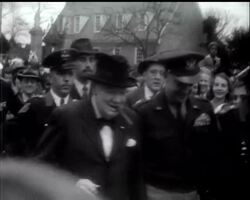 VIRGINIA GREETS CHURCHILL News Clip
