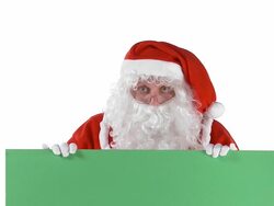 Santa Claus Advertising Stock Footage