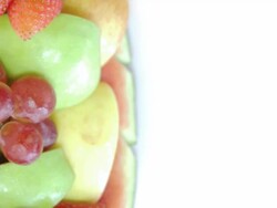 Fruit And the space on the right to enter text Stock Footage