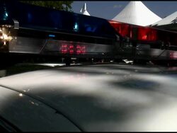 Police Light Blue Stock Footage