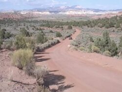 Southwest Desert Drive Stock Footage