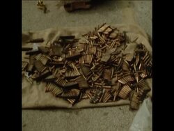 SYND 01/02/71 PALESTINIAN GUERRILLAS ARMS CACHE UNCOVERED IN AMMAN News Clip