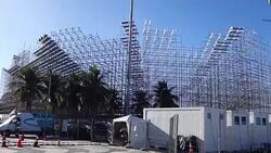 CLEAN : Olympics: Copacabana beach volleyball stadium on hold News Clip