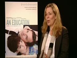 59th Berlin Film Festival: An Education Interviews Stock Footage