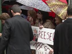 Reese Witherspoon And Avon Celebrate The Launch Of Her New Fragrance 'In Bloom By Reese Witherspoon' Stock Footage