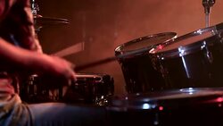 Girl on drums Stock Footage